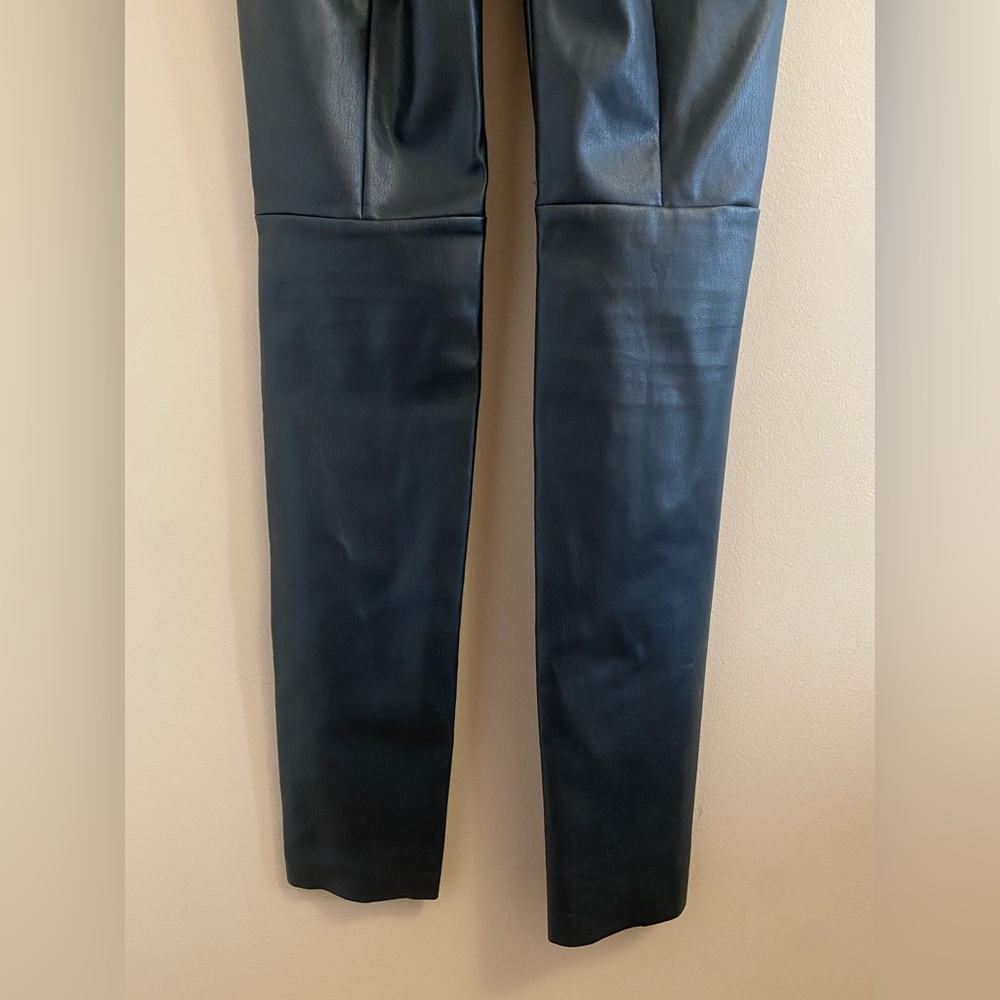 VERO MODA Black Faux Leather Leggings, Faux Leather Pants, High Waisted - Picture 7 of 8